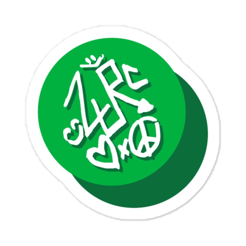 Green ZURC Peace Sticker
