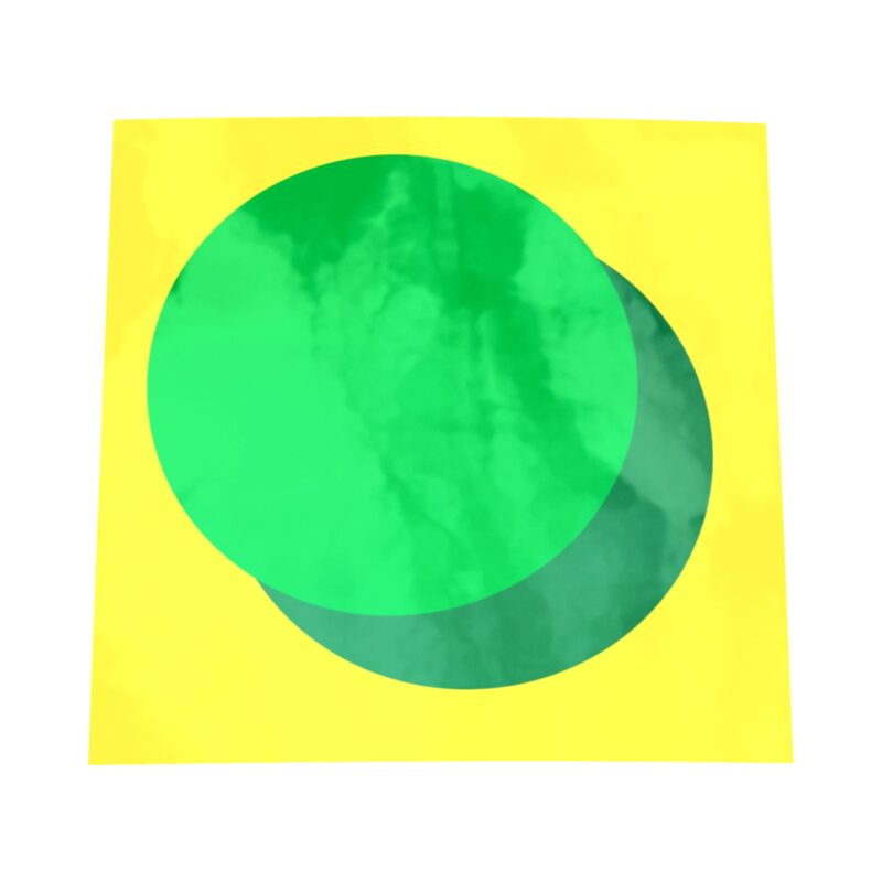 HOLO ZURC Sticker YELLOW; Kiss-cut, Blank