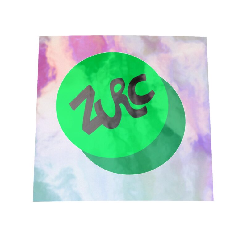 ZURC Green Circle Holographic Sticker Sheet